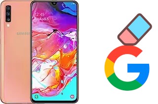 Come eliminare l'account Google su Samsung Galaxy A70