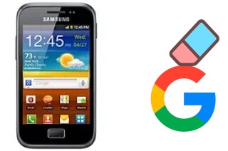 Come eliminare l'account Google su Samsung Galaxy Ace Plus S7500