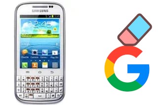 Come eliminare l'account Google su Samsung Galaxy Chat B5330