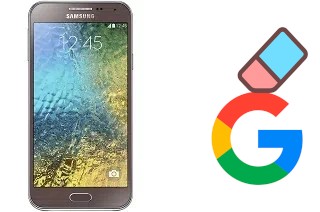 Come eliminare l'account Google su Samsung Galaxy E5