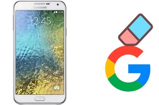 Come eliminare l'account Google su Samsung Galaxy E7