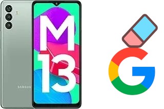 Come eliminare l'account Google su Samsung Galaxy M13 (India)