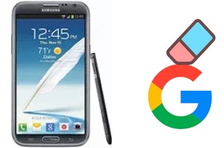 Come eliminare l'account Google su Samsung Galaxy Note II CDMA