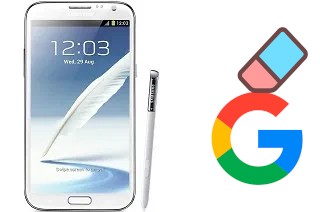 Come eliminare l'account Google su Samsung Galaxy Note II N7100