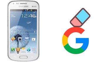 Come eliminare l'account Google su Samsung Galaxy S Duos S7562