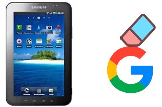 Come eliminare l'account Google su Samsung P1000 Galaxy Tab