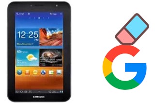 Come eliminare l'account Google su Samsung P6210 Galaxy Tab 7.0 Plus