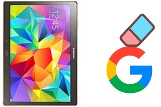 Come eliminare l'account Google su Samsung Galaxy Tab S 10.5