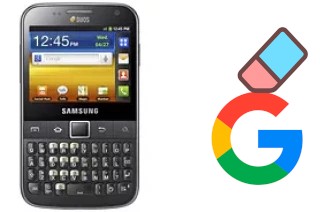 Come eliminare l'account Google su Samsung Galaxy Y Pro Duos B5512