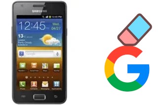 Come eliminare l'account Google su Samsung I9103 Galaxy R