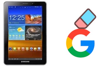 Come eliminare l'account Google su Samsung P6810 Galaxy Tab 7.7