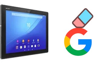 Come eliminare l'account Google su Sony Xperia Z4 Tablet WiFi