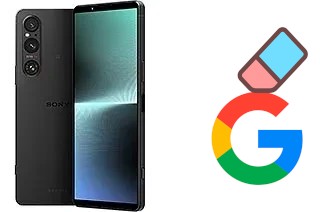 Come eliminare l'account Google su Sony Xperia 1 V