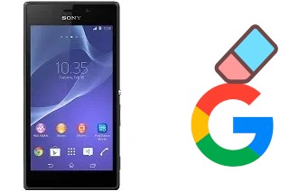 Come eliminare l'account Google su Sony Xperia M2 Aqua