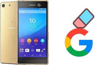 Come eliminare l'account Google su Sony Xperia M5 Dual