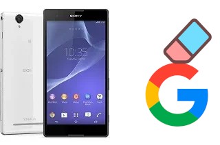 Come eliminare l'account Google su Sony Xperia T2 Ultra dual