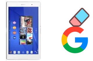 Come eliminare l'account Google su Sony Xperia Z3 Tablet Compact