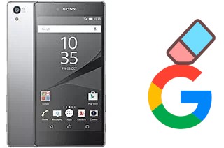 Come eliminare l'account Google su Sony Xperia Z5 Premium Dual