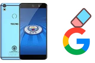 Come eliminare l'account Google su Tecno Camon CX Manchester City LE