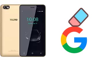 Come eliminare l'account Google su Tecno F2