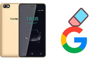 Come eliminare l'account Google su TECNO Pop 1 Lite