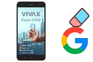 Come eliminare l'account Google su Vivax Point X500