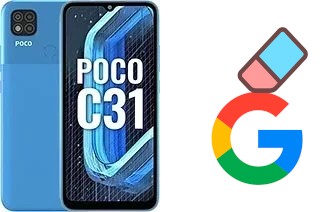 Come eliminare l'account Google su Xiaomi Poco C31