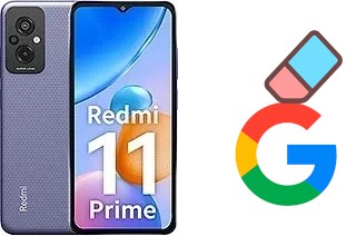 Come eliminare l'account Google su Xiaomi Redmi 11 Prime