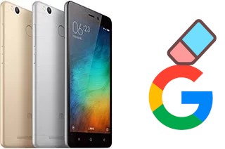 Come eliminare l'account Google su Xiaomi Redmi 3s Prime