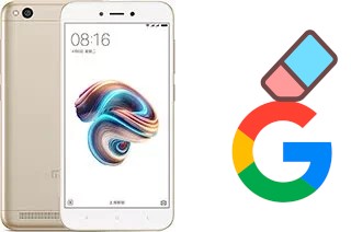 Come eliminare l'account Google su Xiaomi Redmi 5A