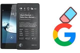 Come eliminare l'account Google su Yota YotaPhone