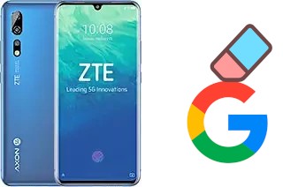 Come eliminare l'account Google su ZTE Axon 10 Pro 5G