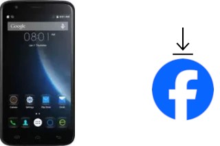 Come installare Facebook su un Doogee Valencia 2 Y100 Plus