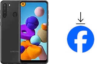 Come installare Facebook su un Samsung Galaxy A21