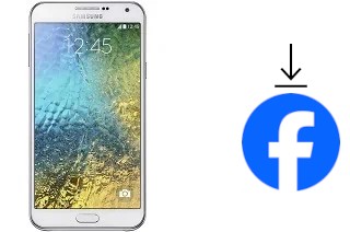 Come installare Facebook su un Samsung Galaxy E7