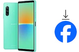 Come installare Facebook su un Sony Xperia 10 IV