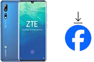 Come installare Facebook su un ZTE Axon 10 Pro 5G