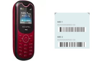 Come vedere il codice IMEI su OT-206