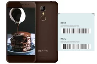 Come vedere il codice IMEI su Brown 1