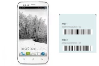 Come vedere il codice IMEI su Motion Plus SK504