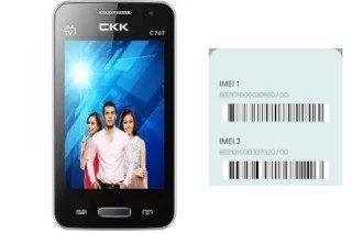 Come vedere il codice IMEI su CKK mobile C707