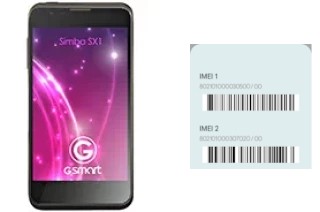 Come vedere il codice IMEI su GSmart Simba SX1