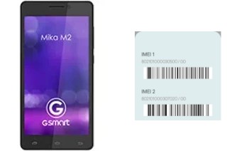 Come vedere il codice IMEI su GSmart Mika M2