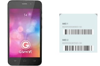 Come vedere il codice IMEI su GSmart T4 (Lite Edition)