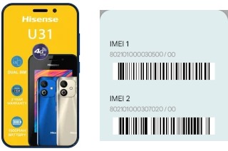 Come vedere il codice IMEI su HiSense U31