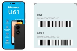 Come vedere il codice IMEI su HiSense U61