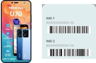 Come vedere il codice IMEI su HiSense U70