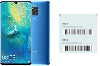 Come vedere il codice IMEI su Mate 20 X