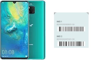 Come vedere il codice IMEI su Mate 20 X (5G)