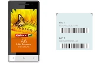 Come vedere il codice IMEI su Karbonn A6